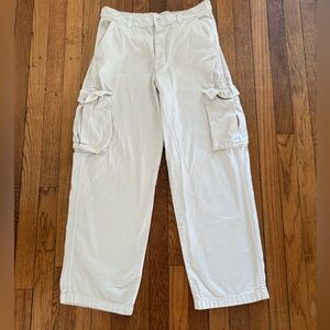 Madewell Off-White Cargo Pants Sz 27